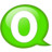 Speech balloon green o